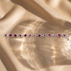 Ruby Elara Diamond Teardrop Tennis Bracelet