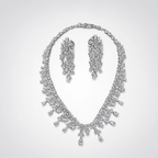 Florenza Diamond Floral Cascade Necklace Set