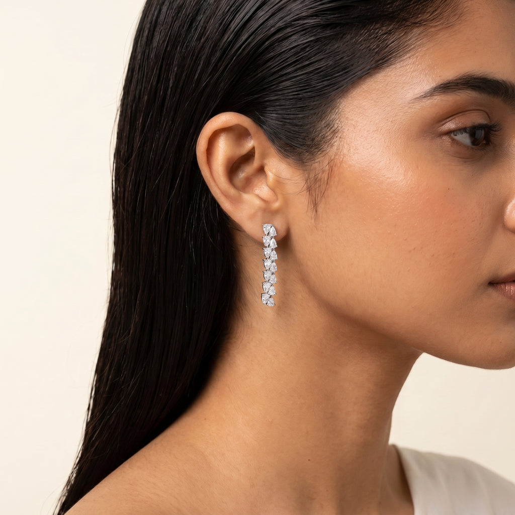 Alina Diamond Classic Tennis Necklace Set
