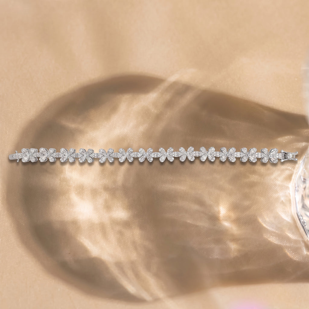 Florina Diamond Blossom Statement Bracelet