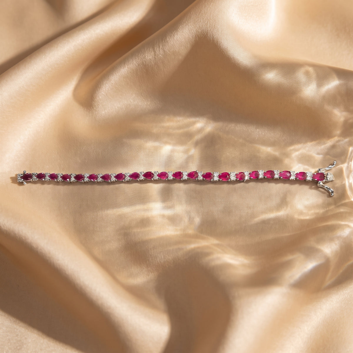 Ruby Grace Diamond Tennis Bracelet