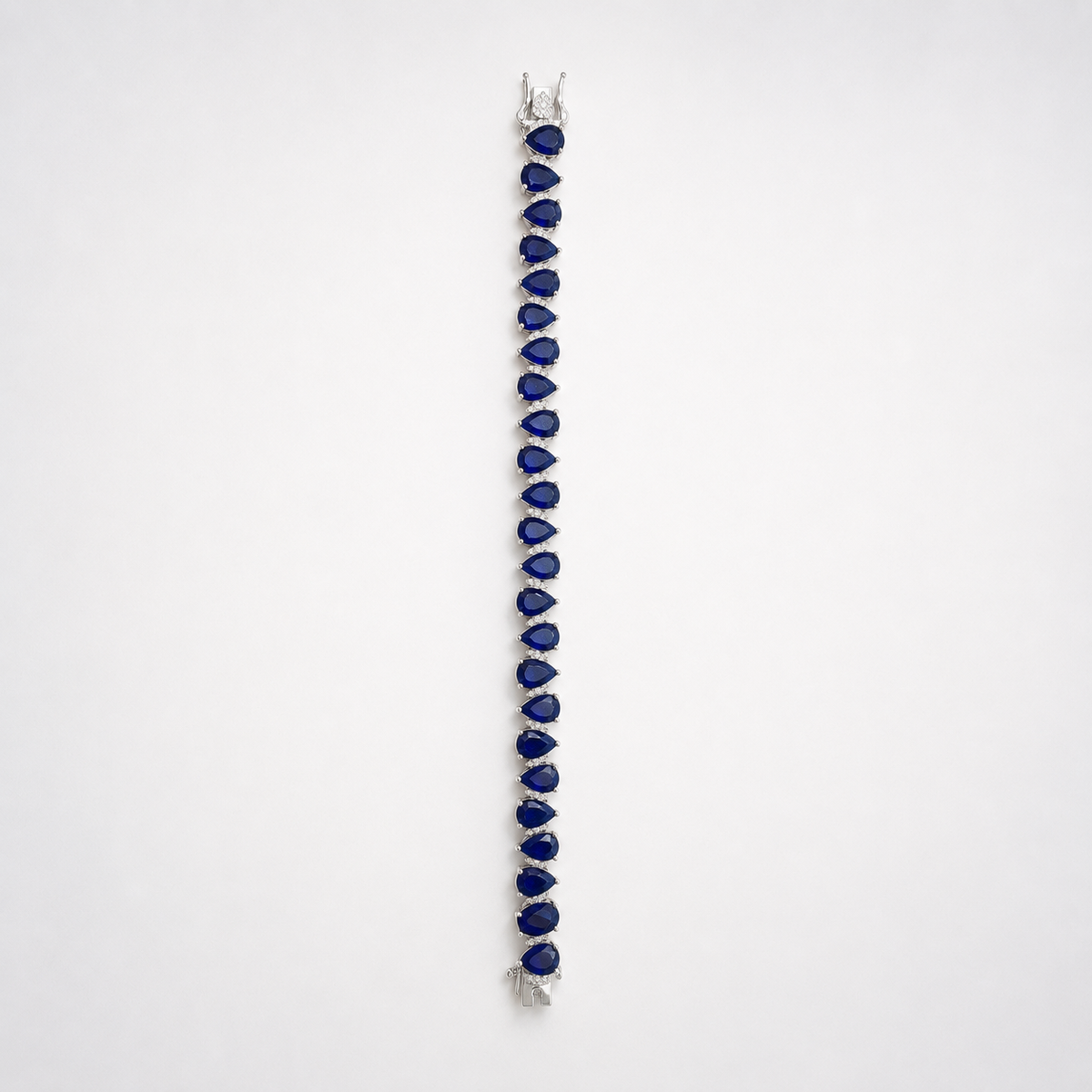 Sapphire Teardrop Tennis Bracelet