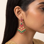 Rani Emerald Kundan Bridal Choker Set
