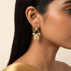 Emerald Kundan Maharani Necklace Set