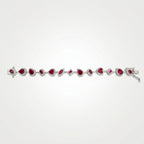 Ruby Elara Diamond Teardrop Tennis Bracelet