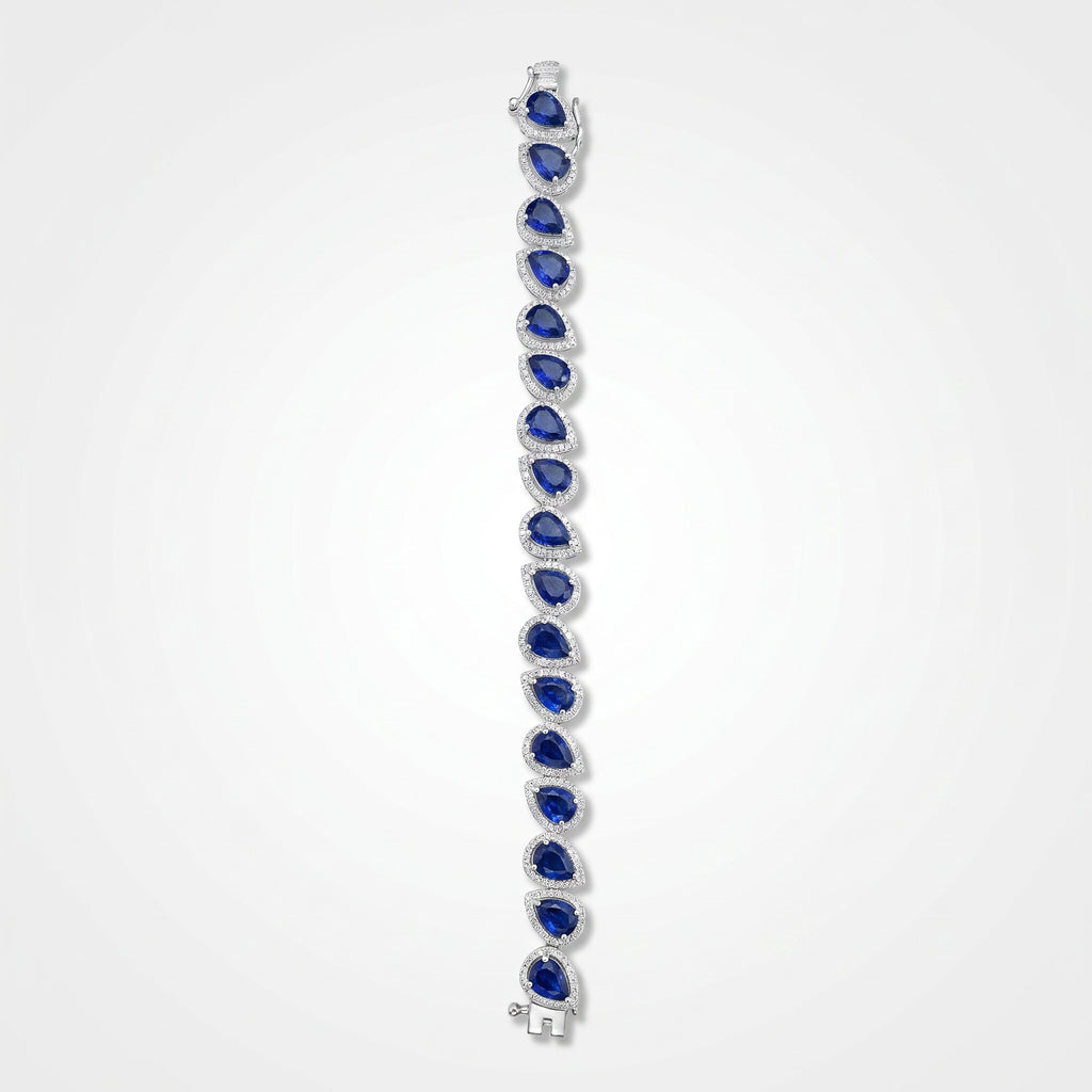 Sapphire Oval Tennis Bracelet