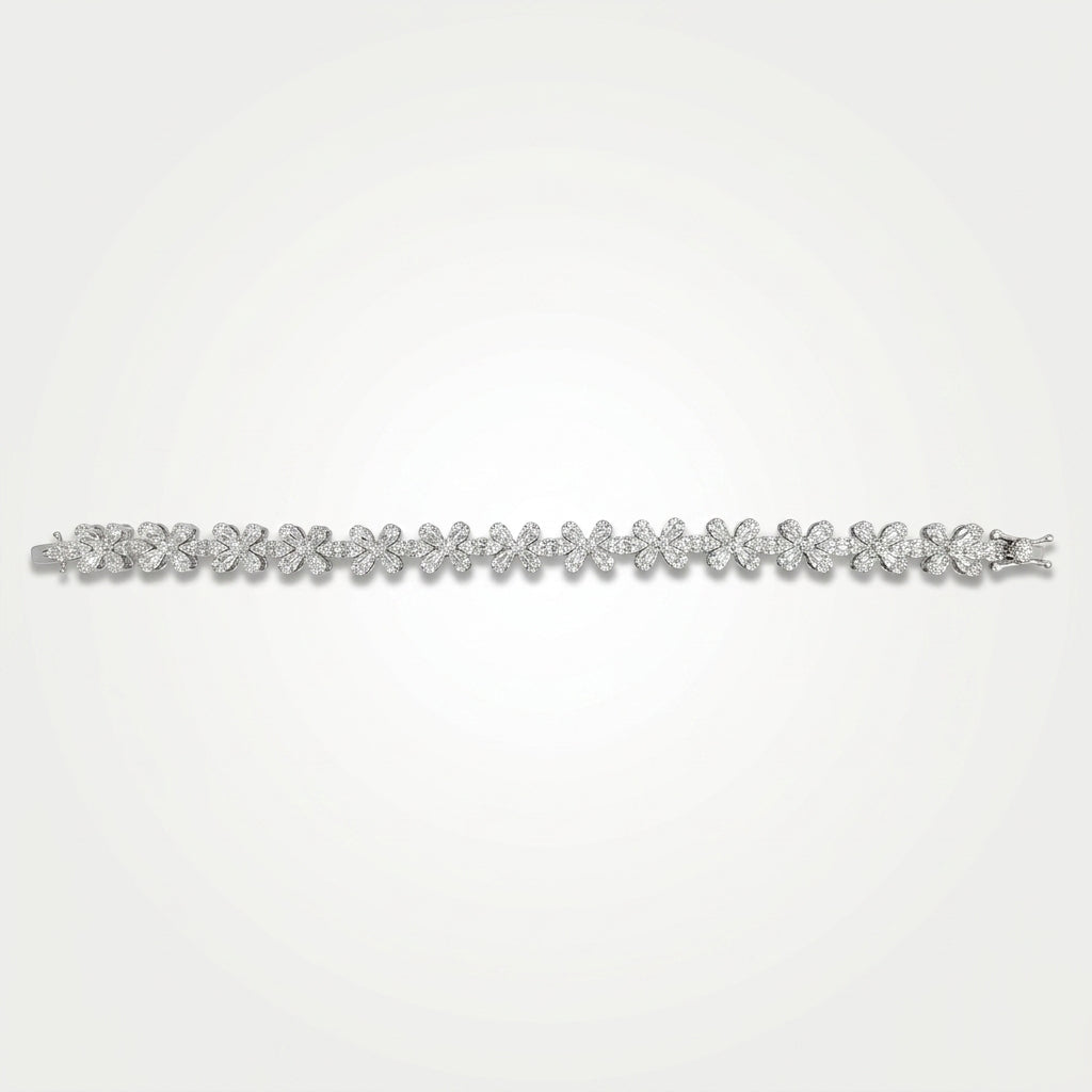 Florina Diamond Blossom Statement Bracelet