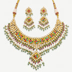 Navratna Kundan Pearl Heritage Choker Set