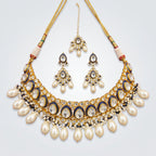 Neelam Kundan Pearl Bridal Choker Set