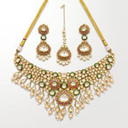 Rangrez Kundan Meenakari Bridal Necklace Set