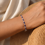 Celestial Sapphire Diamond Tennis Bracelet