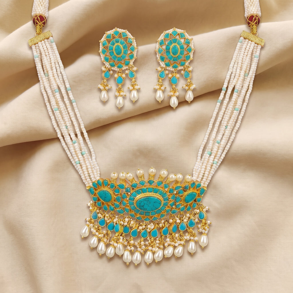 Firoza Pearl Heritage Choker Set