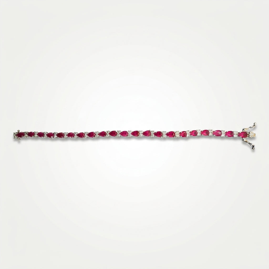Ruby Grace Diamond Tennis Bracelet