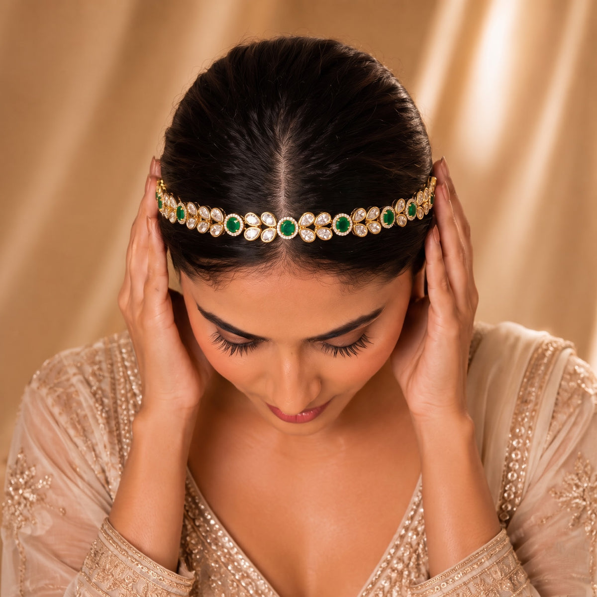 Zariya Emerald Kundan Mathapatti