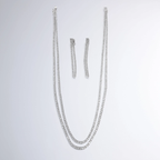 Vespera Diamond Double Layer Tennis Necklace Set