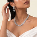 Amara Diamond Floral Elegance Necklace Set
