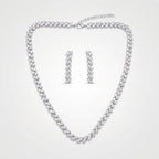 Alina Diamond Classic Tennis Necklace Set