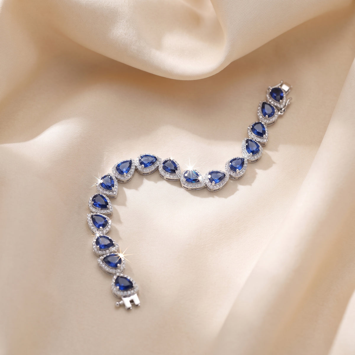 Sapphire Oval Tennis Bracelet