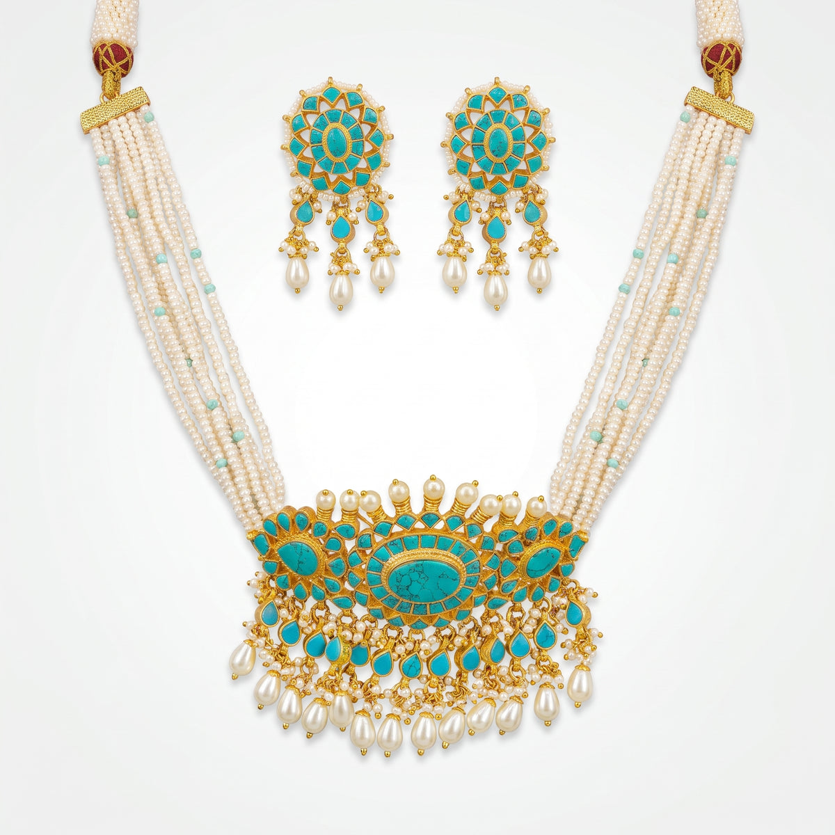 Firoza Pearl Heritage Choker Set