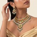 Navratna Kundan Pearl Heritage Choker Set