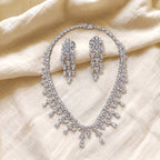 Florenza Diamond Floral Cascade Necklace Set