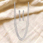 Vespera Diamond Double Layer Tennis Necklace Set