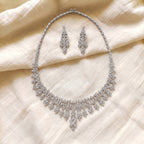 Fiora Diamond Floral Cascade Necklace Set