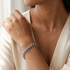 Sapphire Oval Tennis Bracelet