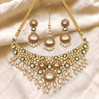 Rangrez Kundan Meenakari Bridal Necklace Set