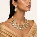 Riwaayat Kundan Polki Statement Necklace Set