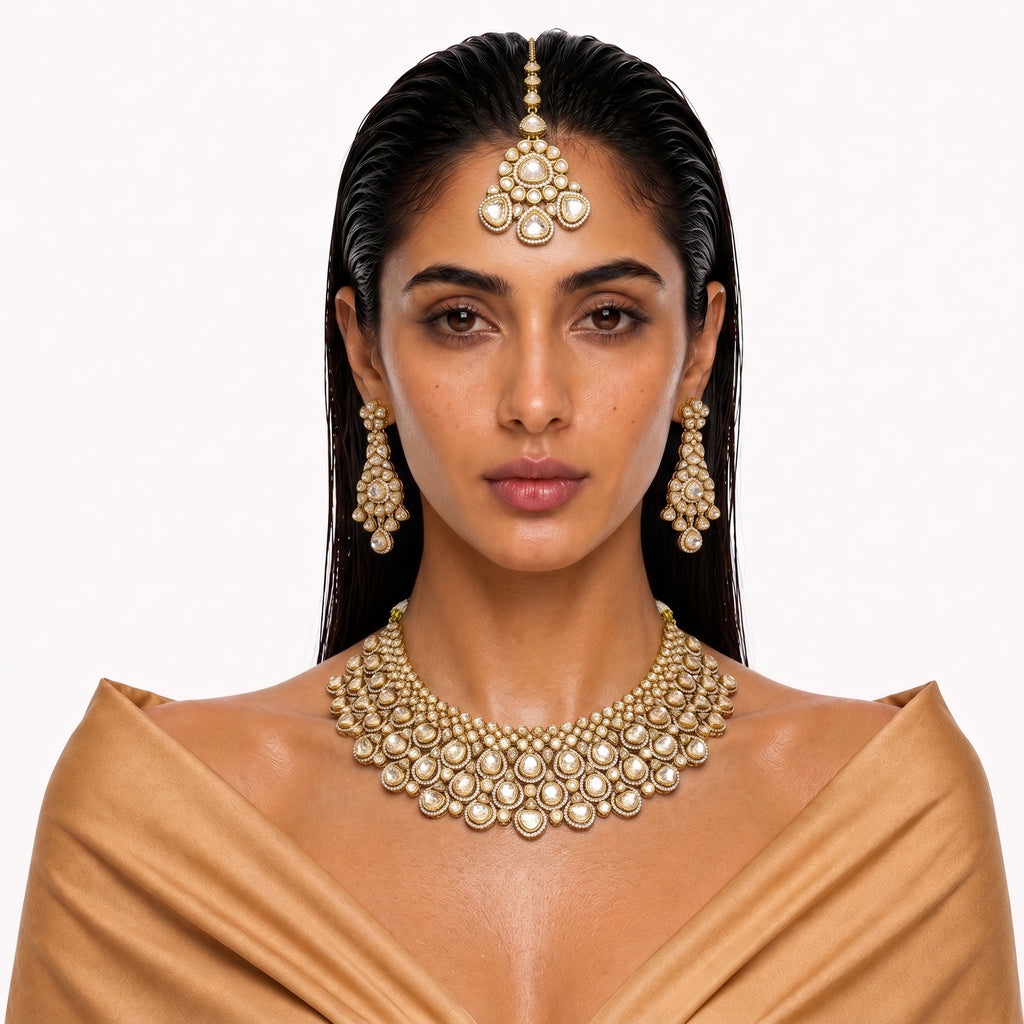 Maharani Polki Bridal Necklace Set