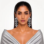 Aurelia Diamond Teardrop Cascade Earrings